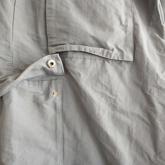 NWT Missguided Slate Nylon Straight Leg Cargo Trousers Size 14 - Picture 6 of 13